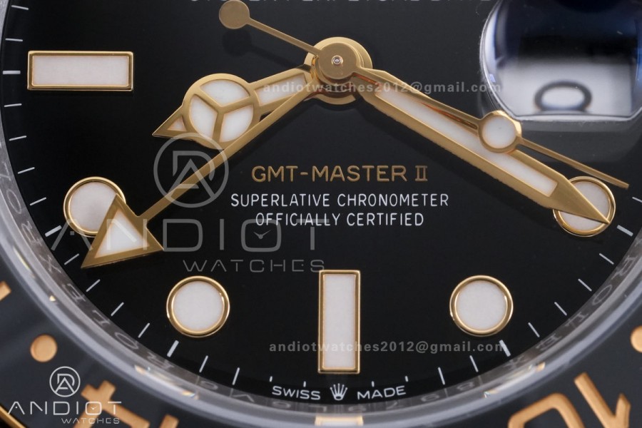 GMT Master II 126713 GRNR ARF 1:1 Zombie Best Edition Black Dial on Jubilee Bracelet DD3285