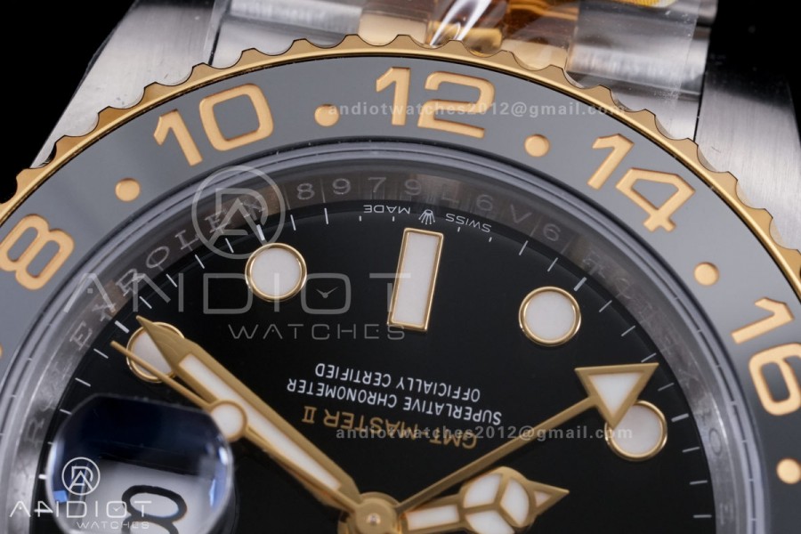 GMT Master II 126713 GRNR ARF 1:1 Zombie Best Edition Black Dial on Jubilee Bracelet DD3285