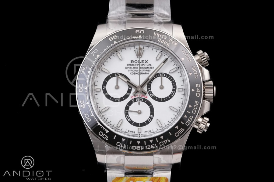 Daytona 126500 ARF 1:1 Best Edition White Dial on SS Bracelet Strap DD4131