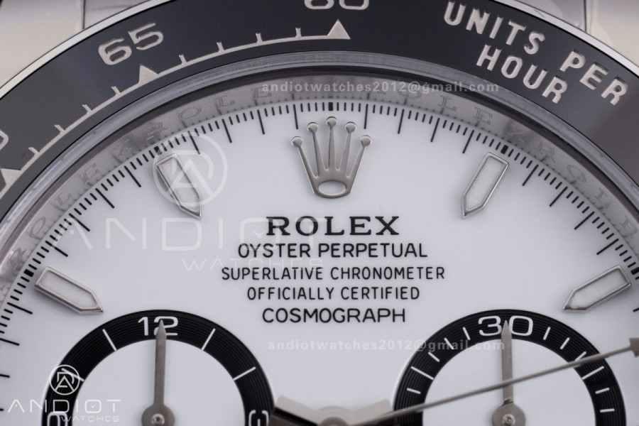 Daytona 126500 ARF 1:1 Best Edition White Dial on SS Bracelet Strap DD4131