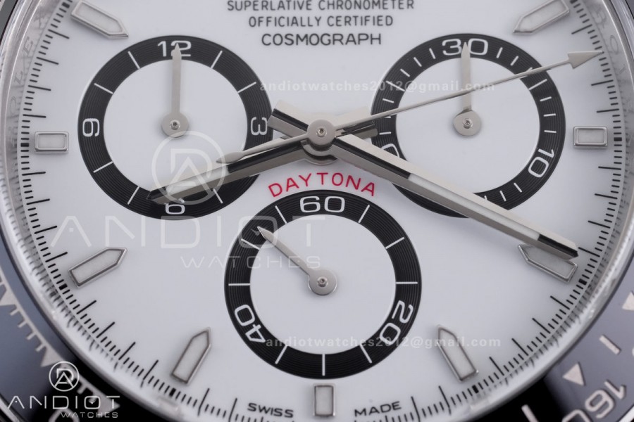 Daytona 126500 ARF 1:1 Best Edition White Dial on SS Bracelet Strap DD4131