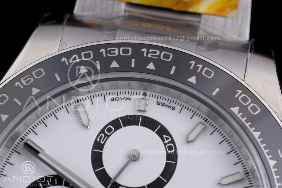 Daytona 126500 ARF 1:1 Best Edition White Dial on SS Bracelet Strap DD4131