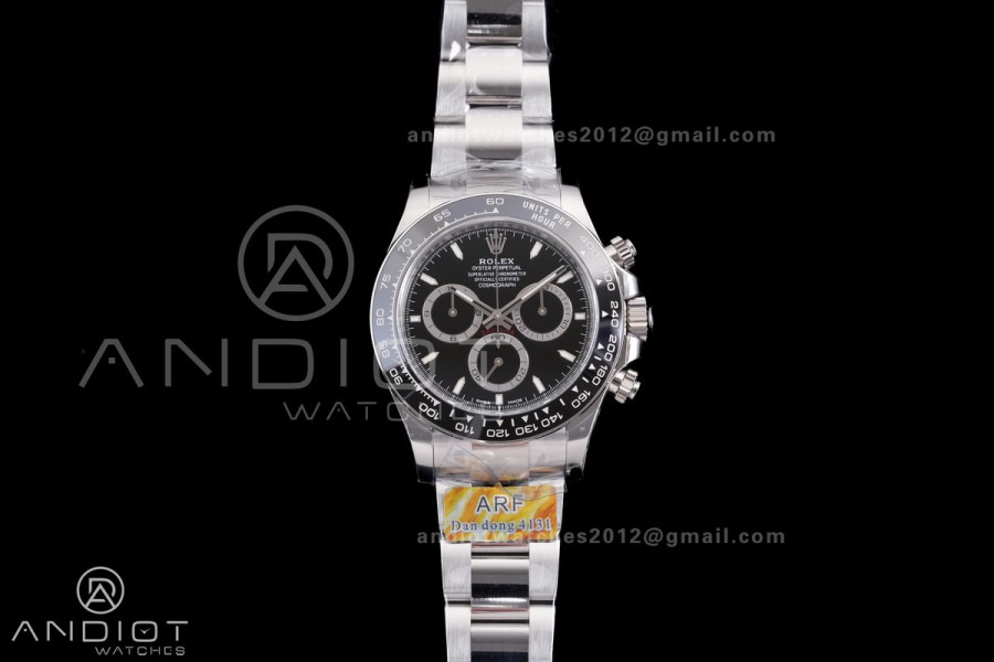 Daytona 126500 ARF 1:1 Best Edition Black Dial on SS Bracelet Strap DD4131