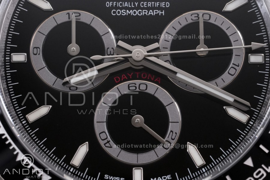 Daytona 126500 ARF 1:1 Best Edition Black Dial on SS Bracelet Strap DD4131