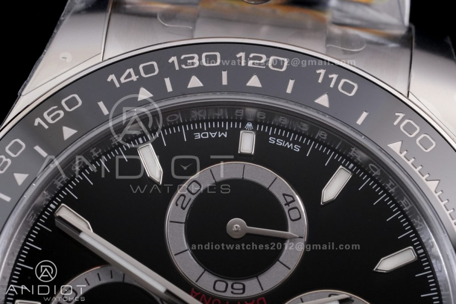Daytona 126500 ARF 1:1 Best Edition Black Dial on SS Bracelet Strap DD4131