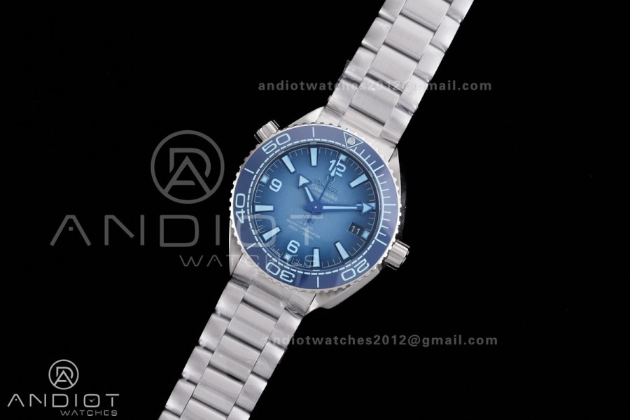 Seamaster 39.5mm VSF 1:1 Best Edition Summer Blue Dial on SS Bracelet SA8800 Super Clone V4