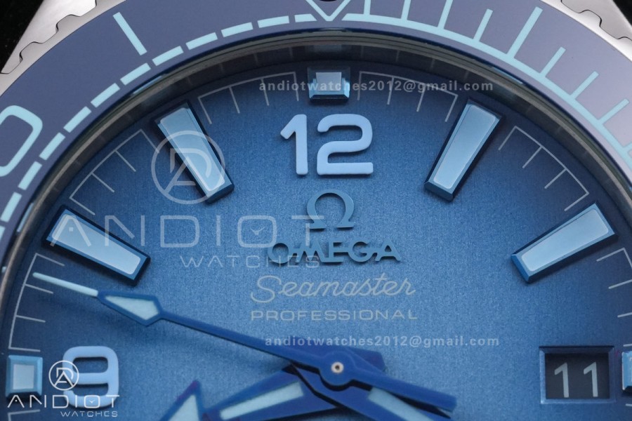 Seamaster 39.5mm VSF 1:1 Best Edition Summer Blue Dial on SS Bracelet SA8800 Super Clone V4