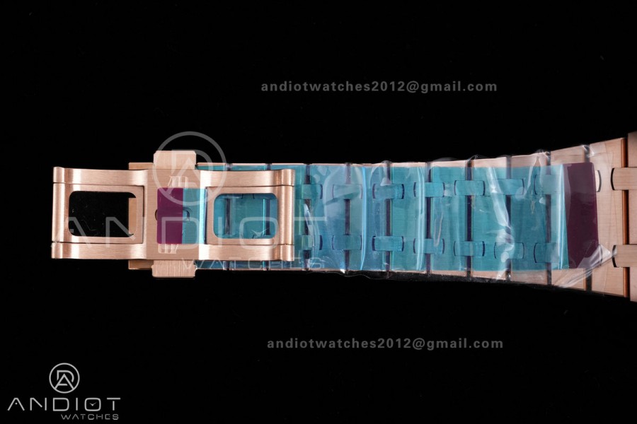 Royal Oak 41mm 15510 RG DDF 1:1 Best Edition Blue Dial on RG Bracelet DD4302 Super Clone (185g Weighted)