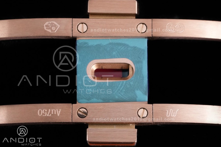 Royal Oak 41mm 15510 RG DDF 1:1 Best Edition Blue Dial on RG Bracelet DD4302 Super Clone (185g Weighted)