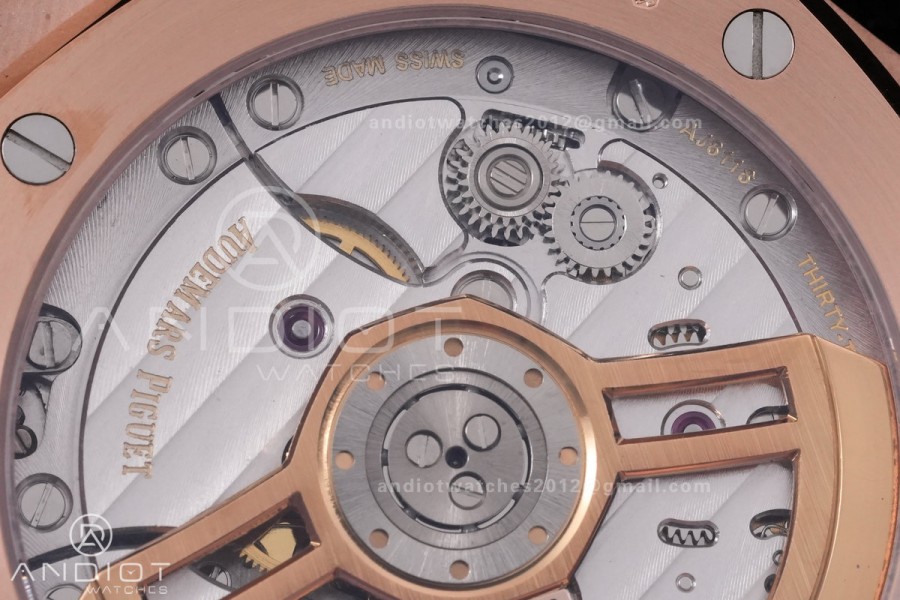 Royal Oak 41mm 15510 RG DDF 1:1 Best Edition Blue Dial on RG Bracelet DD4302 Super Clone (185g Weighted)