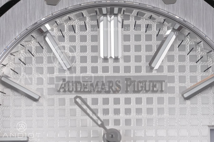 Royal Oak 41mm 15510 SS DDF 1:1 Best Edition Silver Dial on SS Bracelet DD4302 Super Clone