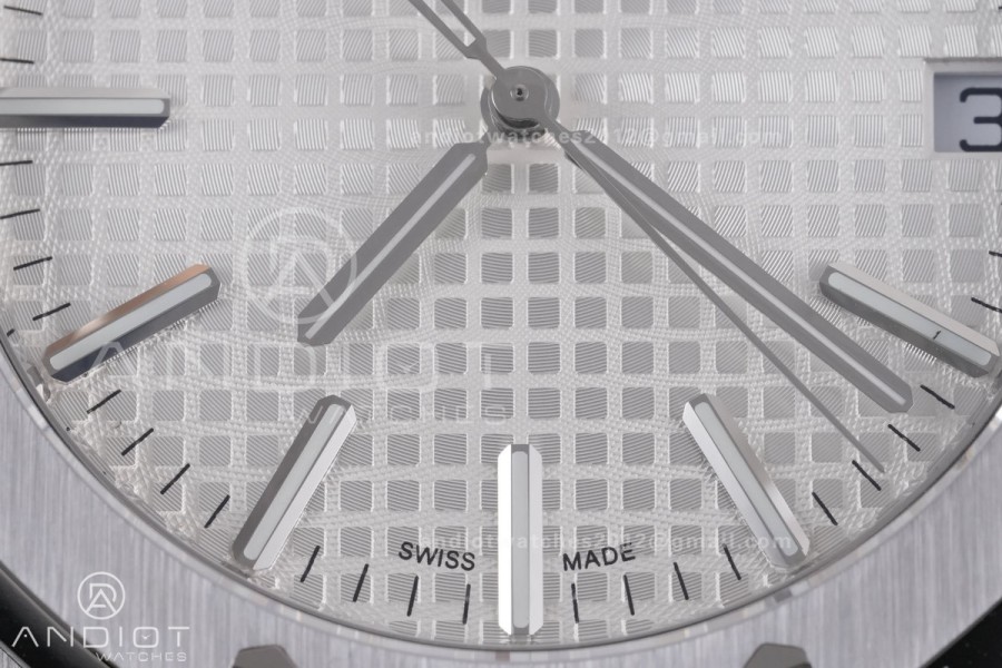 Royal Oak 41mm 15510 SS DDF 1:1 Best Edition Silver Dial on SS Bracelet DD4302 Super Clone