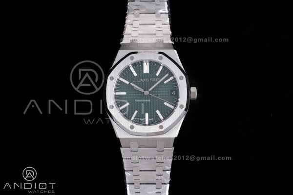 Royal Oak 41mm 15510 SS DDF 1:1 Best Edition Green...