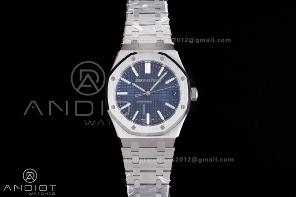 Royal Oak 41mm 15510 SS DDF 1:1 Best Edition Blue ...