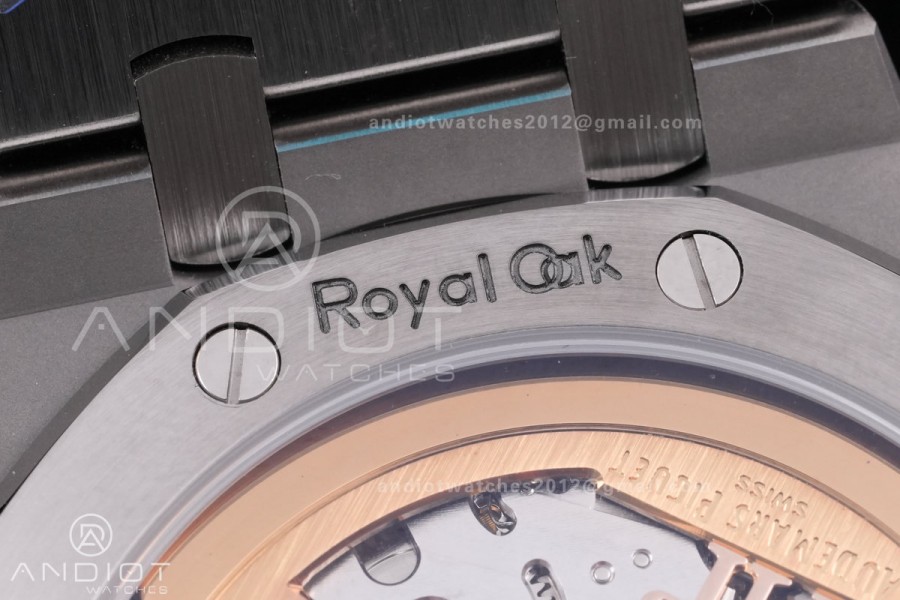 Royal Oak 41mm 15510 SS DDF 1:1 Best Edition Blue Dial on SS Bracelet DD4302 Super Clone