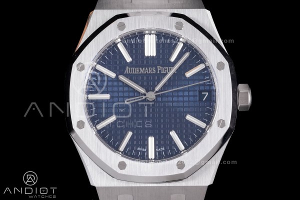Royal Oak 41mm 15510 SS DDF 1:1 Best Edition Blue ...