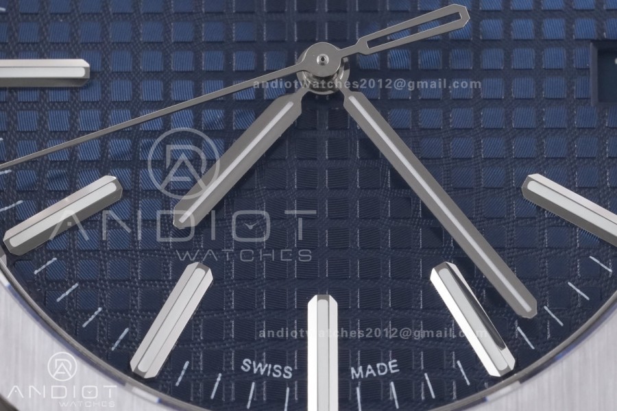 Royal Oak 41mm 15510 SS DDF 1:1 Best Edition Blue Dial on SS Bracelet DD4302 Super Clone