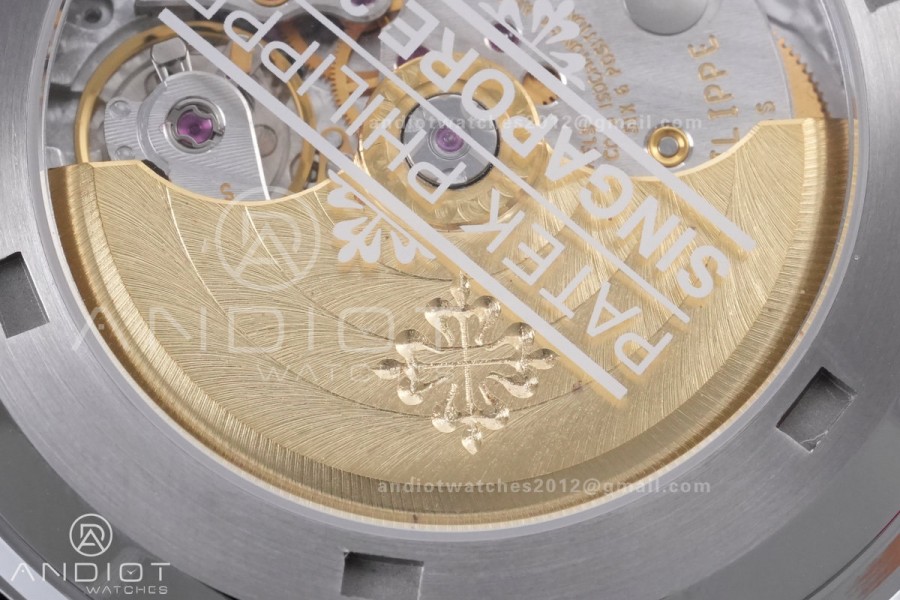 Aquanaut 5167 Singapore SS DDF 1:1 Best Edition Gray Dial on Red Rubber Strap DD330 Super Clone