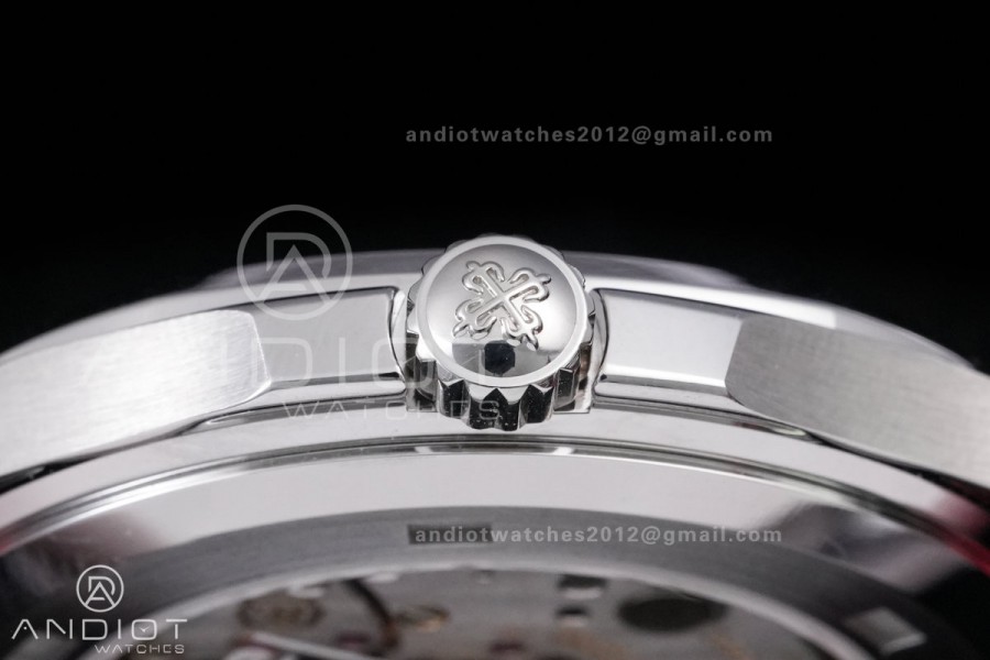 Aquanaut 5167 Singapore SS DDF 1:1 Best Edition Gray Dial on Red Rubber Strap DD330 Super Clone