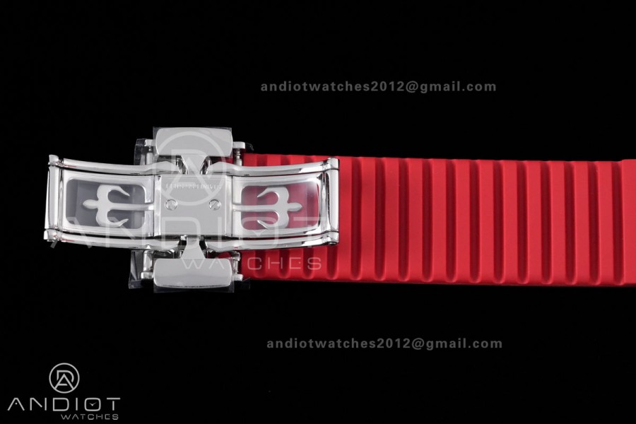 Aquanaut 5167 Singapore SS DDF 1:1 Best Edition Gray Dial on Red Rubber Strap DD330 Super Clone