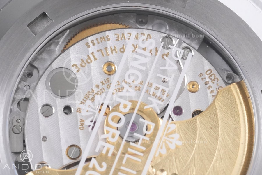 Aquanaut 5167 Singapore SS DDF 1:1 Best Edition Gray Dial on Red Rubber Strap DD330 Super Clone