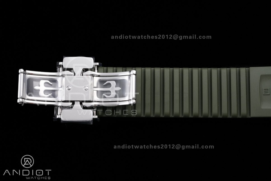 Aquanaut 5168G 42mm SS DDF 1:1 Best Edition Green Dial on Green Rubber Strap DD330 Super Clone (122g Weighted)