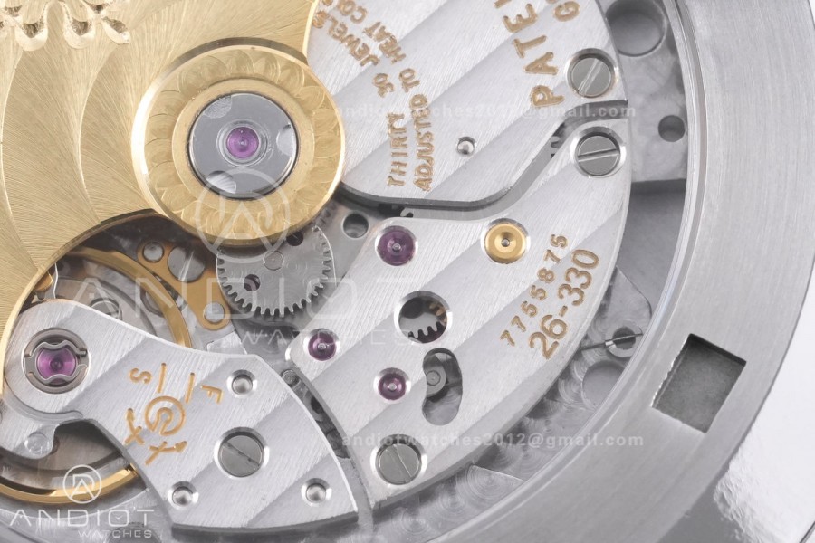 Aquanaut 5168G 42mm SS DDF 1:1 Best Edition Blue Dial on Blue Rubber Strap DD330 Super Clone (122g Weighted)