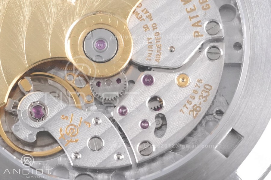 Aquanaut 5167 SS DDF 1:1 Best Edition Gray Dial on Orange Rubber Strap DD330 Super Clone