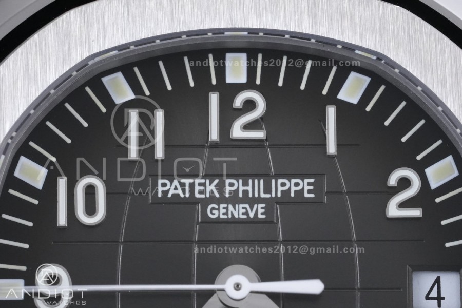 Aquanaut 5167 SS DDF 1:1 Best Edition Gray Dial on Orange Rubber Strap DD330 Super Clone