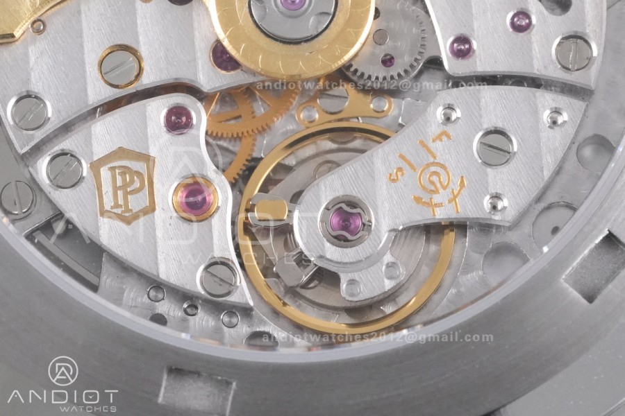 Aquanaut 5167 SS DDF 1:1 Best Edition Gray Dial on Orange Rubber Strap DD330 Super Clone