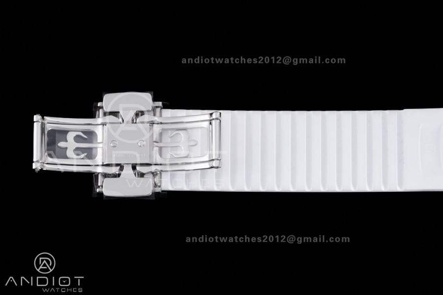 Aquanaut 5167 SS DDF 1:1 Best Edition Gray Dial on White Rubber Strap DD330 Super Clone