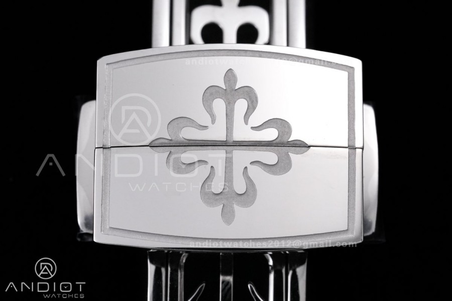 Aquanaut 5167 SS DDF 1:1 Best Edition Gray Dial on Black Baby Blue Strap DD330 Super Clone