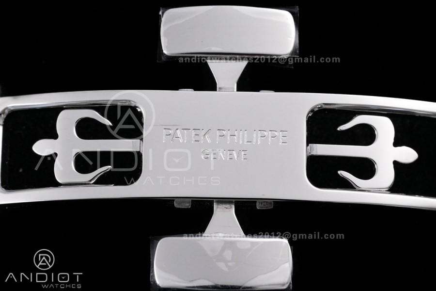 Aquanaut 5167 SS DDF 1:1 Best Edition Gray Dial on Black Baby Blue Strap DD330 Super Clone