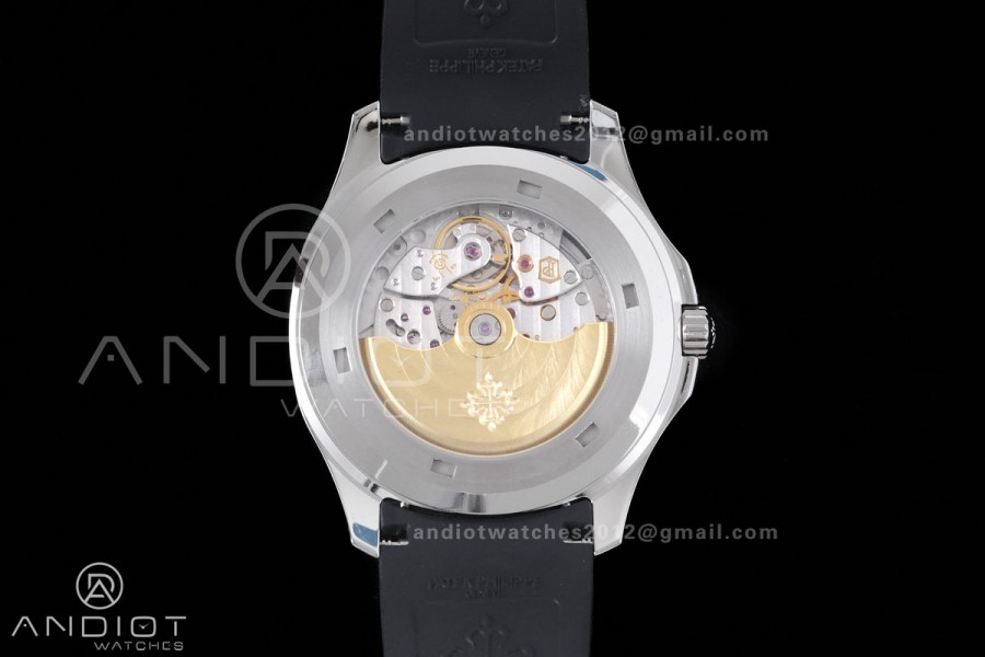 Aquanaut 5167 SS DDF 1:1 Best Edition Gray Dial on Black Rubber Strap DD330 Super Clone