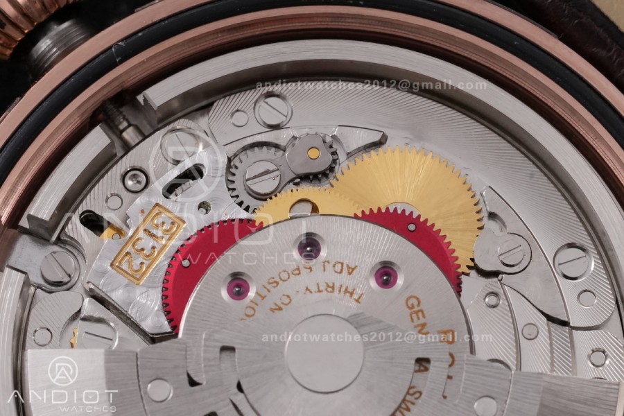 Cellini 50505 RG KZF 1:1 Best Edition White Dial Stick Markers on Brown Leather Strap SA3132