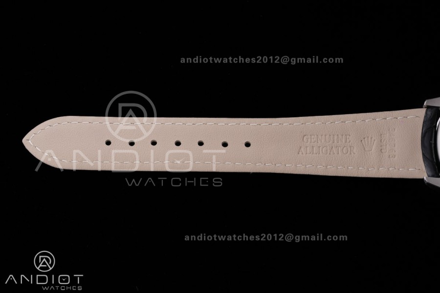 Cellini 50509 SS KZF 1:1 Best Edition White Dial Stick Markers on Black Leather Strap SA3132