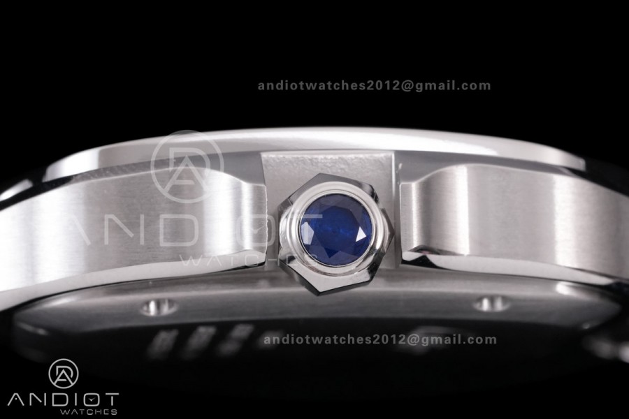 Santos de Cartier 40mm BVF 1:1 Best Edition Brown Dial on SS SmartLinks Bracelet MIYOTA 9015