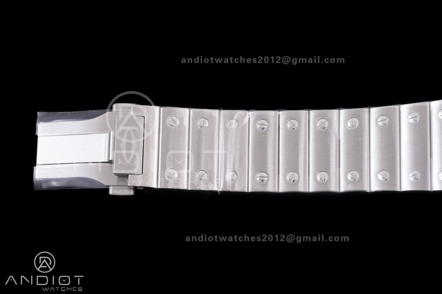 Santos de Cartier 40mm BVF 1:1 Best Edition Brown Dial on SS SmartLinks Bracelet MIYOTA 9015