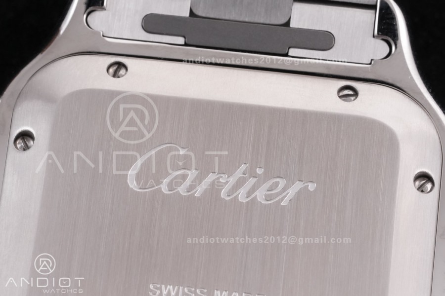 Santos de Cartier 40mm BVF 1:1 Best Edition Brown Dial on SS SmartLinks Bracelet MIYOTA 9015