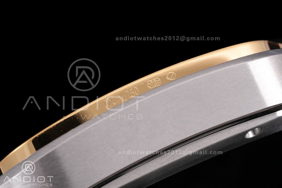 Santos de Cartier 40mm SS/YG 2018 BVF 1:1 Best Edition White Dial on SS/YG SmartLinks Bracelet MIYOTA 9015