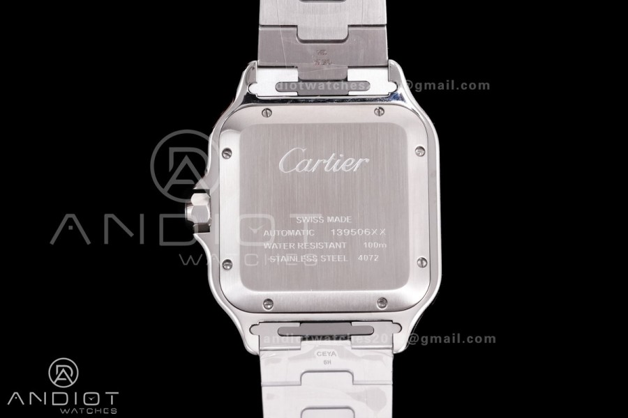 Santos de Cartier 40mm SS/YG 2018 BVF 1:1 Best Edition White Dial on SS/YG SmartLinks Bracelet MIYOTA 9015