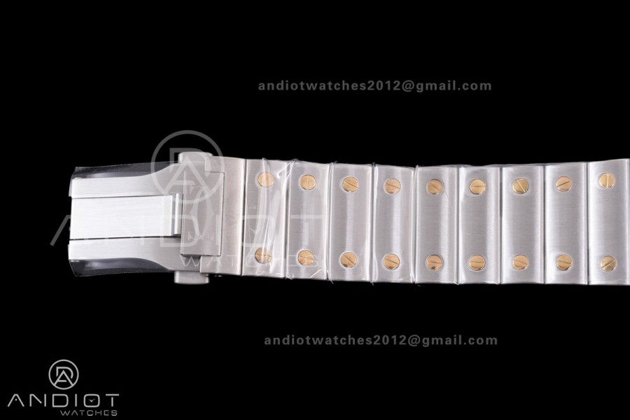 Santos de Cartier 40mm SS/YG BVF 1:1 Best Edition Gray Dial on SS/YG SmartLinks Bracelet MIYOTA 9015