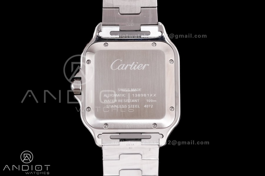 Santos de Cartier 40mm SS/YG BVF 1:1 Best Edition Gray Dial on SS/YG SmartLinks Bracelet MIYOTA 9015