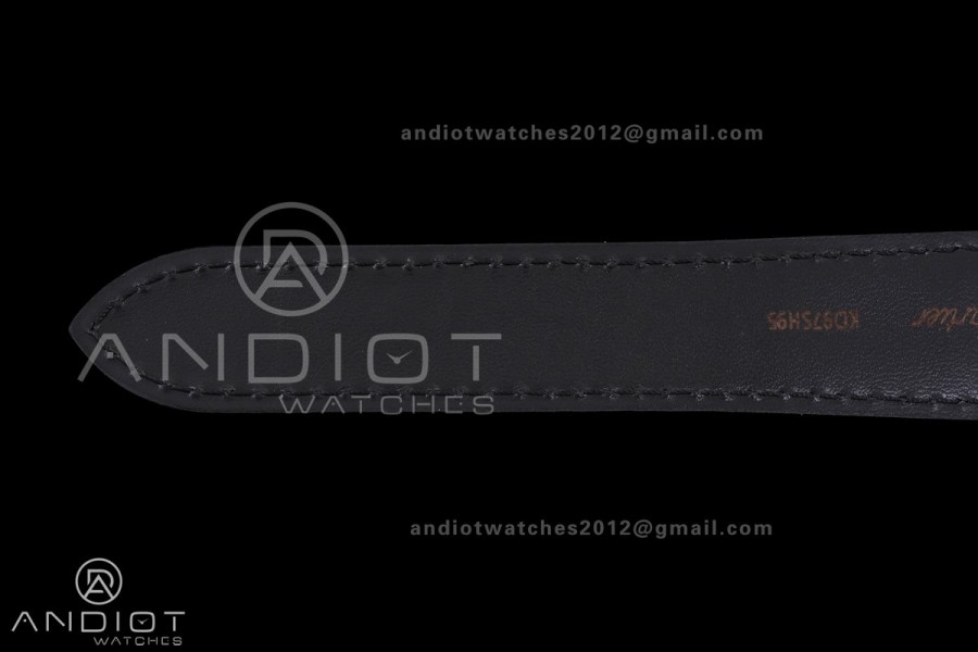 Santos de Cartier 40mm PVD BVF 1:1 Best Edition Black Dial on Rubber Strap MIYOTA 9015