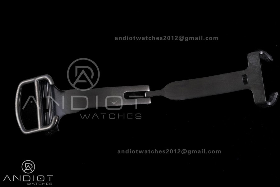 Santos de Cartier 40mm PVD BVF 1:1 Best Edition Black Dial on Rubber Strap MIYOTA 9015