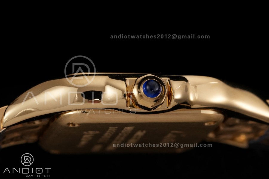 Panthère 22mm BVF 1:1 Best Edition YG White Dial on YG Bracelet Ronda Quartz