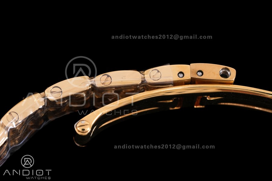 Panthère 22mm BVF 1:1 Best Edition YG White Dial on YG Bracelet Ronda Quartz