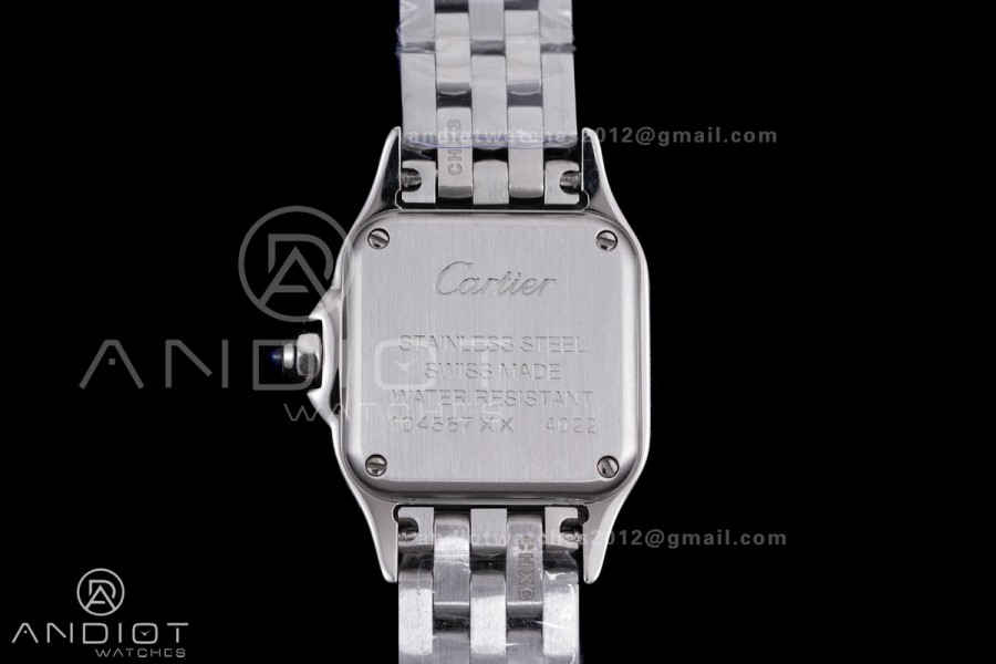 Panthère 22mm BVF 1:1 Best Edition SS White Dial on SS Bracelet Ronda Quartz