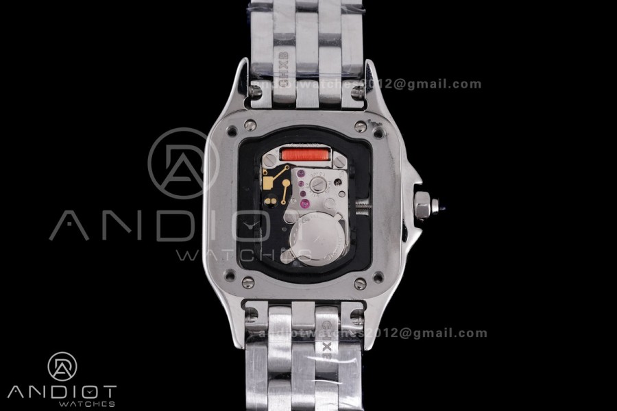 Panthère 22mm BVF 1:1 Best Edition SS White Dial on SS Bracelet Ronda Quartz