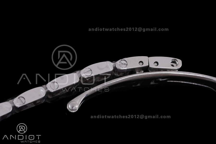Panthère 22mm BVF 1:1 Best Edition SS/RG White Dial Diamonds Bezel on SS/RG Bracelet Ronda Quartz